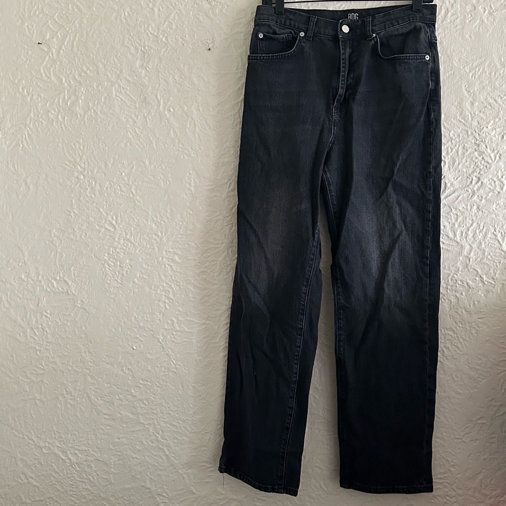 Urban Outfitters BDG Stretch Cowboy Jeans Black Gray Denim Straight Leg 30 - Picture 4 of 10